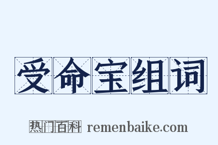 受命宝组词是什么意思的图片